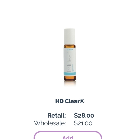 Doterra Other - doTERRA HD Clear essential oil
